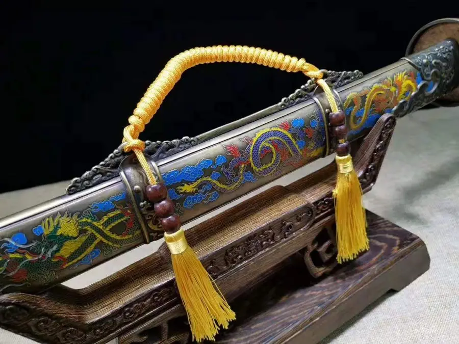 Высокое качество ручной работы ушу меч кунг-фу Broadsword Saber Sharp HRC62 булатная Дамасская сталь лезвие Dao