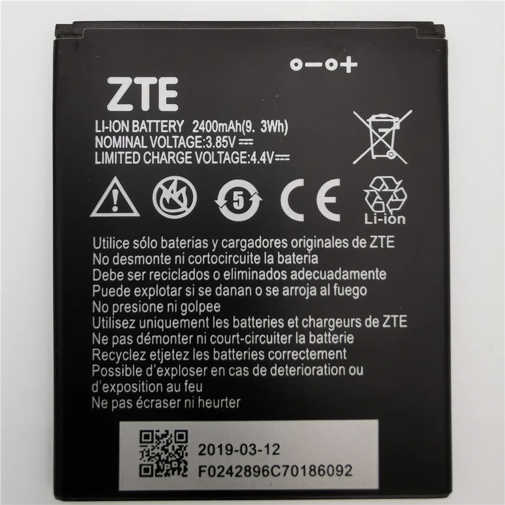Лет высокое качество 2400 мАч Li3824T44P4h716043 батарея для zte Blade A520 A521 BA520 батарея мобильного телефона