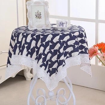 

European Printed Style Round Table Cloth Pastoral Linen Kitchen Tablecloth Oilproof Decor Elegant Waterproof Fabric Table Cover