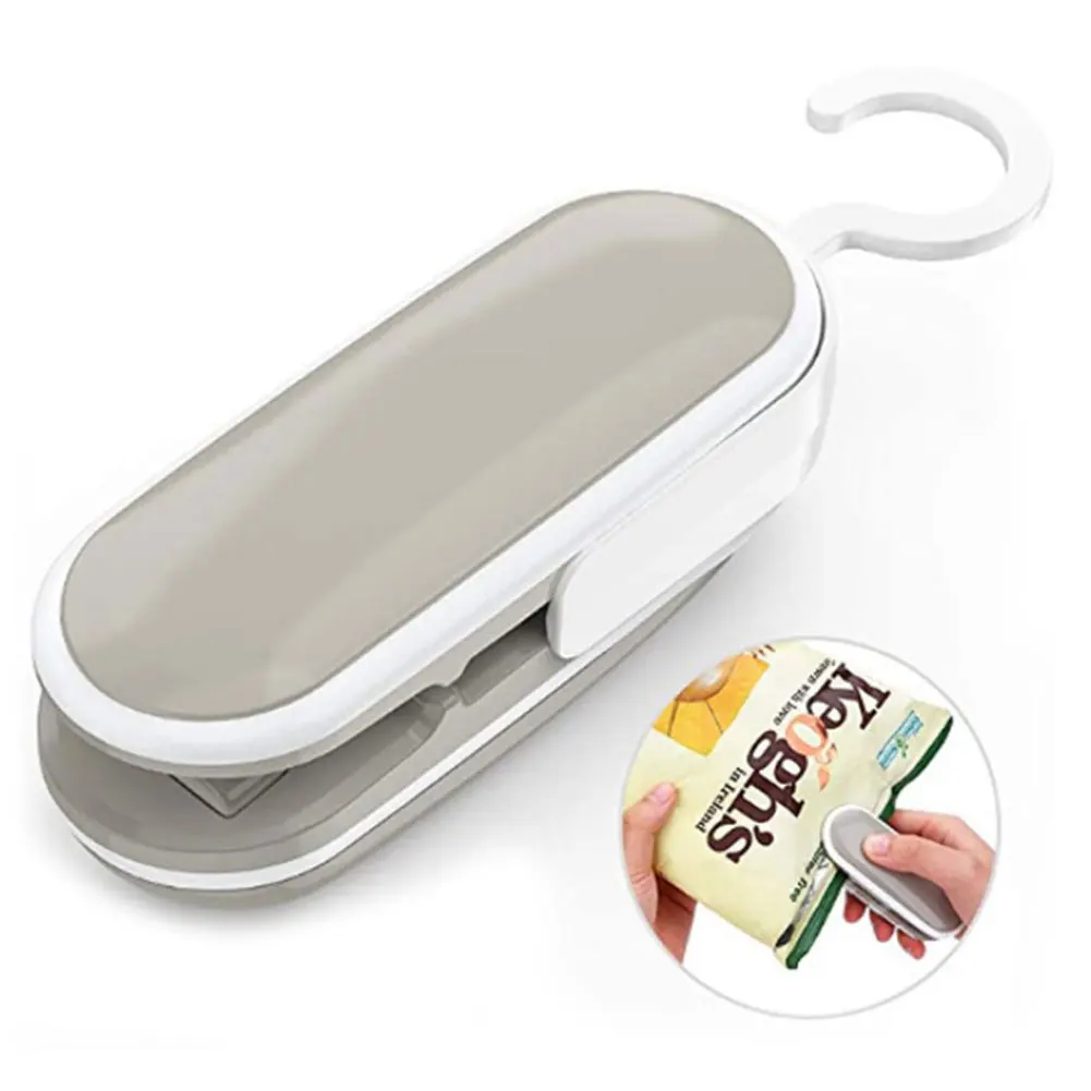 Plastic Heat Sealing Unsealing Machine Hand Pressure Food Package Instant Sealer Handy Snacks Bag Gadget with Hook | Дом и сад
