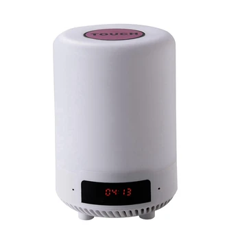 

Modern Night Light with Bluetooth Speaker Minimalist Induction Press Sensor Night Lamp for Children Kids Bedside Lamp