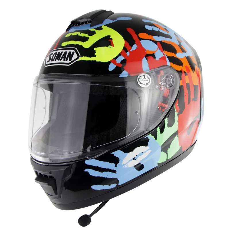Мотоциклетный шлем Kask Bluetooth Capacete De Motocacleta полнолицевой с bluetooth-гарнитурой