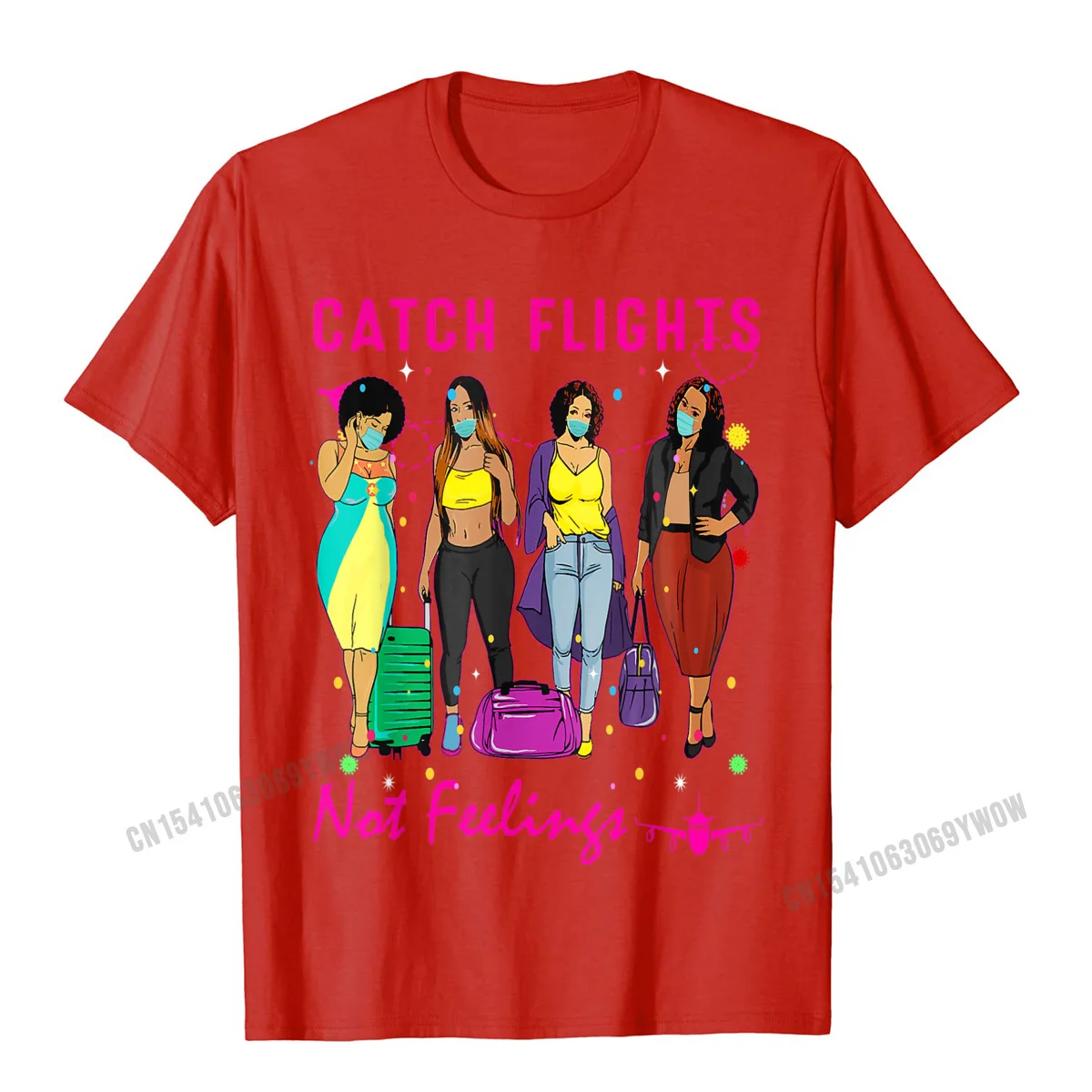 O Neck Summer Pure Cotton Men's Tshirts Normal Short Sleeve Tops Tees 2021 New Casual Tee-Shirts Drop Shipping Catch Flights Not Feelings Summer T-Shirt__938 red