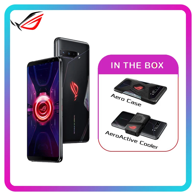 

ASUS rog phone 3 ZS661KS Global Version 12GB RAM 512GB ROM Snapdragon 865+ Gaming Phone 5G smartphone OTA multilanguages