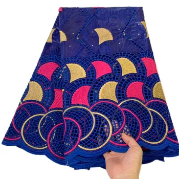 

2020 New arrival Stone african Bazin riche fabric embroidery lace / bazin riche dress material Nigerian