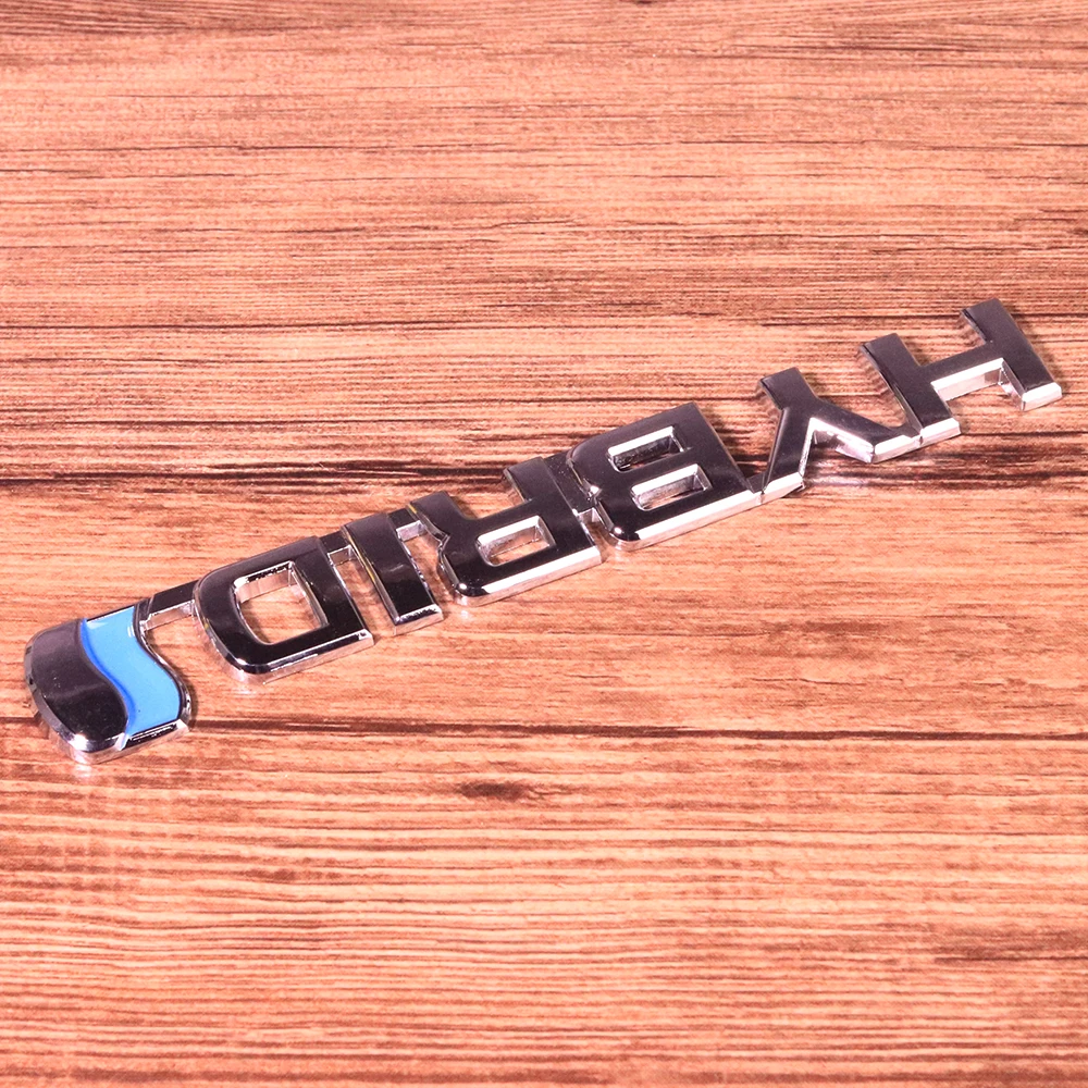 HYBRID Logo Sticker ABS Auto Emblem Refitting Badge Car Decal Fit For Hybrid Logo Toyota Camry Rav4 Reiz Lexus BMW Audi Honda  (6)