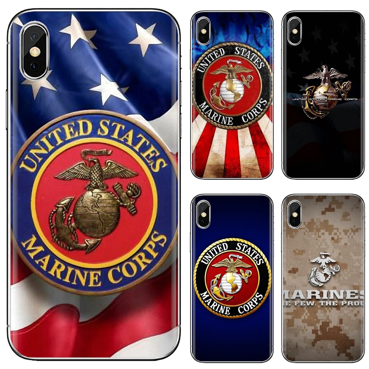 Силиконовый чехол Eagle US USMC Marines Veteran Corps для Huawei G7 G8 P7 P8 P9 P10 P20 P30 Lite Mini Pro P Smart 2017 2018 2019 |