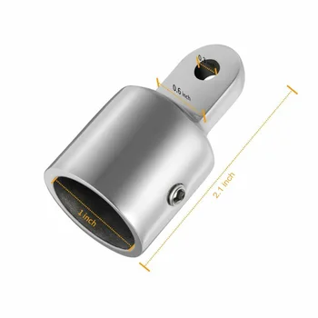 

2* Boat Bimini Top Cap Eye End 316 Stainless Steel Fit For 1 (25 Mm) Pipes