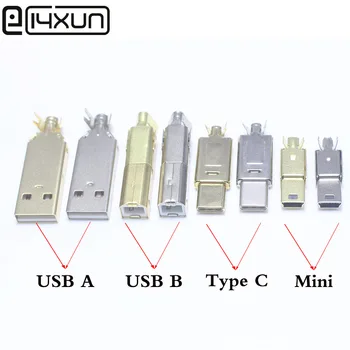 

usb A /Type C/Minin nickel and gold each 20set