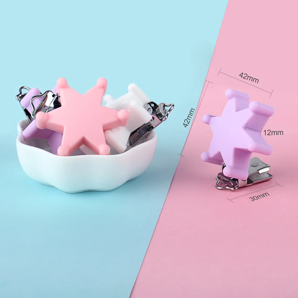 Keep& Grow, 3 шт., силиконовая соска с гексаграммой, Cilips, BPA Free, Детские Прорезыватели для зубов, Жевательная цепочка для кормления, аксессуары для детских игрушек