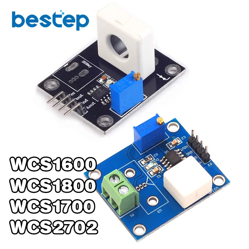 WCS1600WCS1700WCS1800WCS2702HallCurrentSensorAdjustableDC100A70A35A2AShortOver
