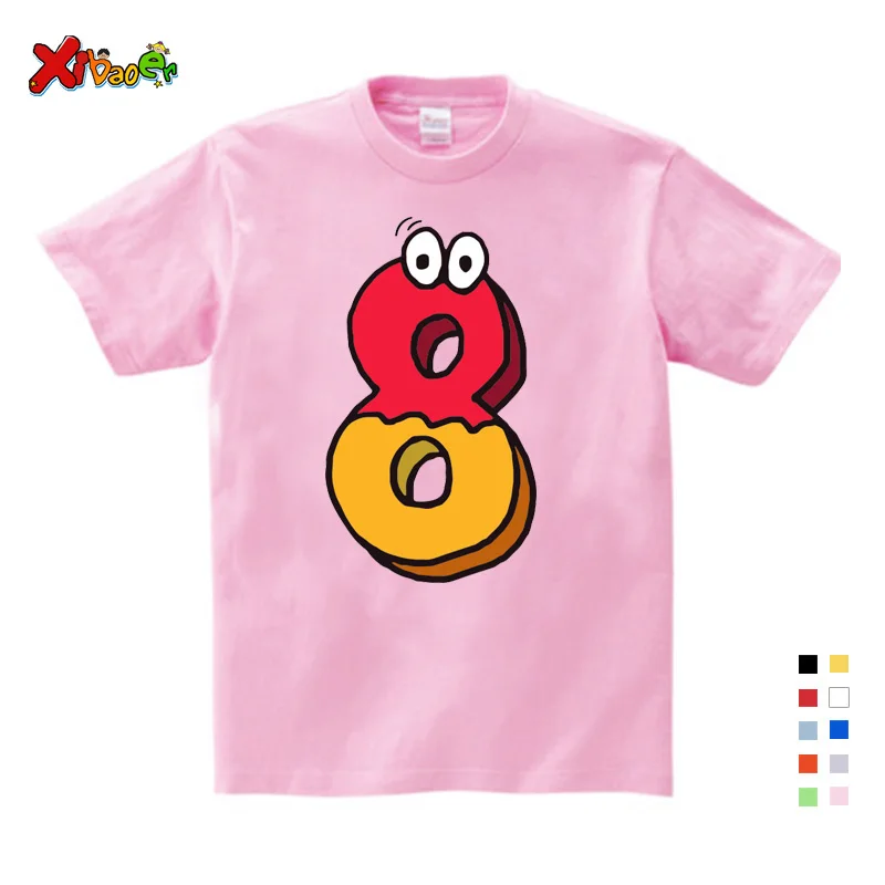Детские футболки для мальчиков и девочек; милая летняя детская одежда с короткими рукавами и героями мультфильмов; спортивная футболка; одежда для больших детей