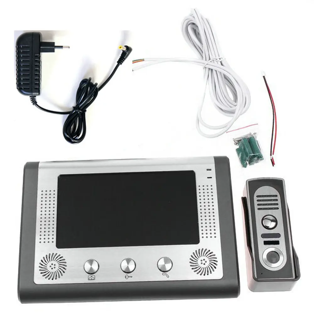 MAOTEWANG 7 Inch Color Video Door Phone Doorbell Intercom System  Video Door Entry Panel Intercoms for Private Home Call Panel