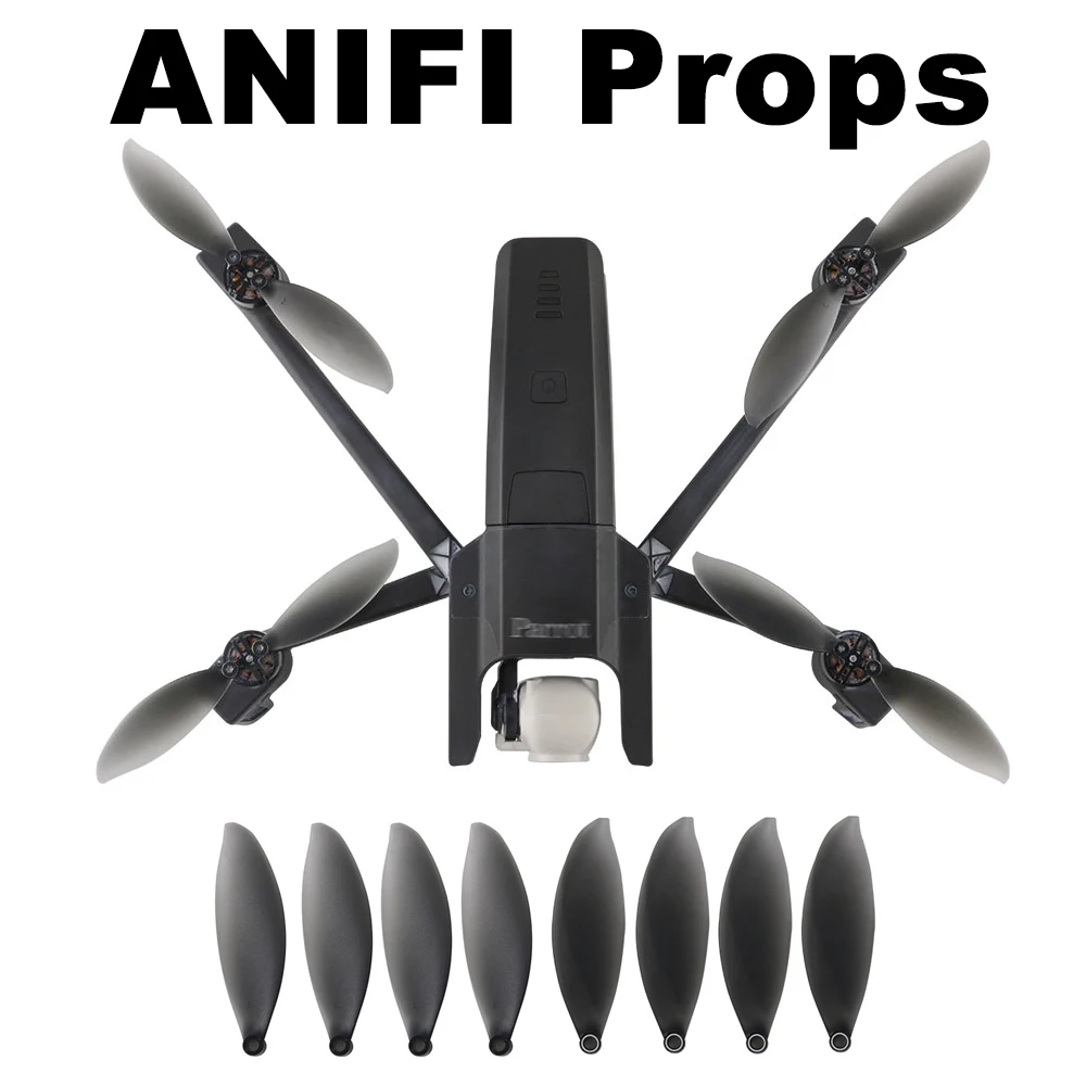 8pieces Anafi Propellers Folding Props for Parrot Anafi Camera Drone RC Quadcopter CW CCW Propeller Replacement Props with Tool