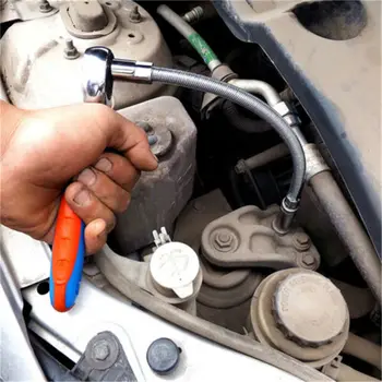 

Silver Socket Wrench Aluminum Alloy 3pcs set Professional tools Flexible Extension Bar