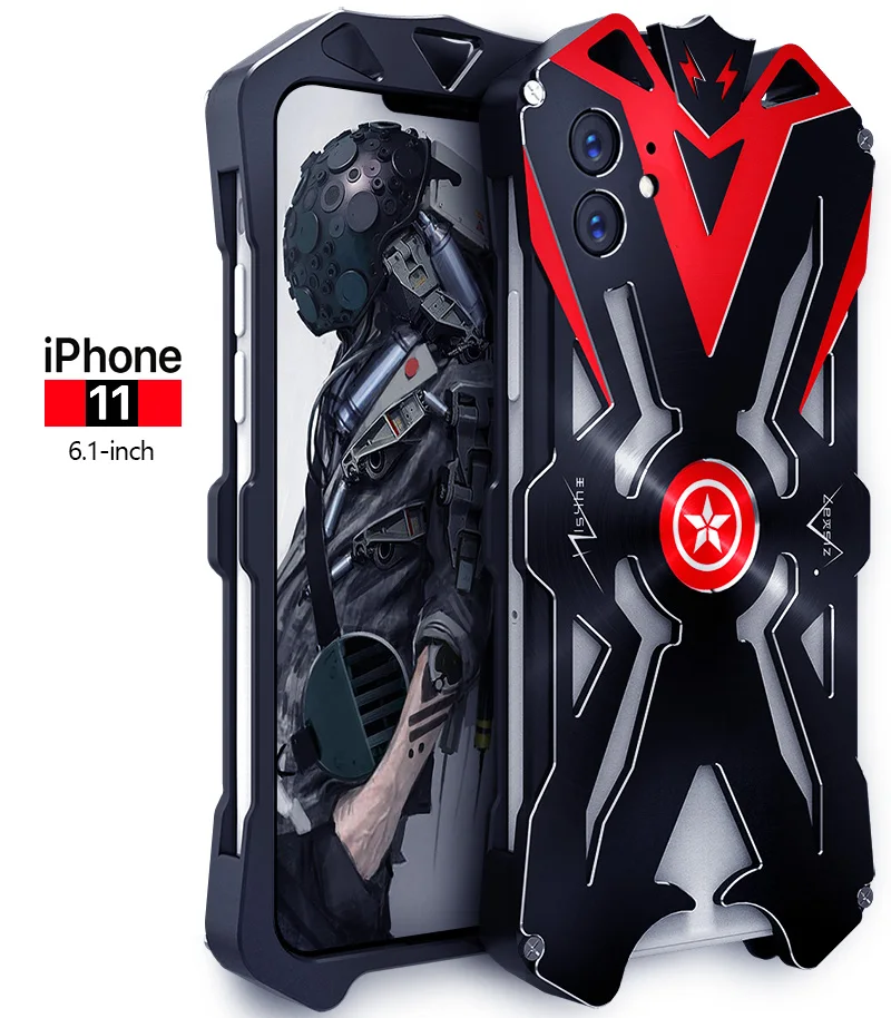 Для iPhone 11 Pro Max Zimon авиационный алюминиевый металлический чехол с сильной защитой для iPhone 11 металлический чехол