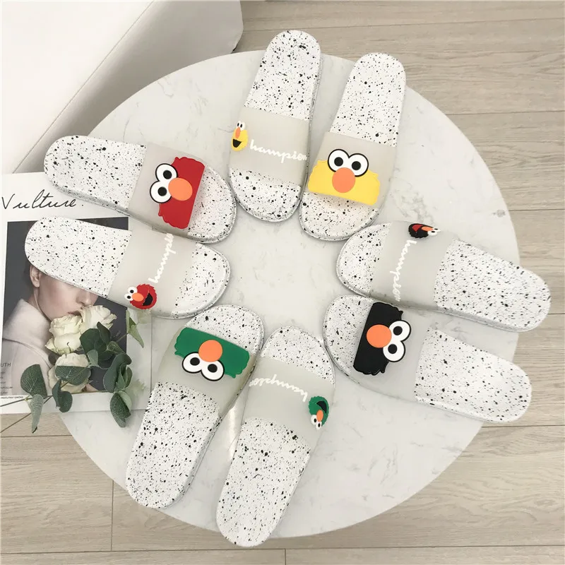 

FANAN Slippers Women 2020 Summer Flat platform Home interior bathrooom Slippers Transparent Beach Flip Flops Shoes Women Slides