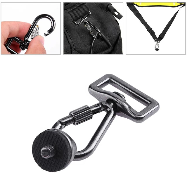 Swivel Trigger Snap Hook Carabiner and 1/4″ Screw For Tripod Quick