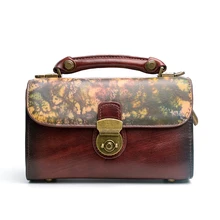 Tayunxing винтажная повседневная женская сумка из воловьей кожи с принтом в стиле ретро кожаная сумка-мессенджер женская сумочка 201833