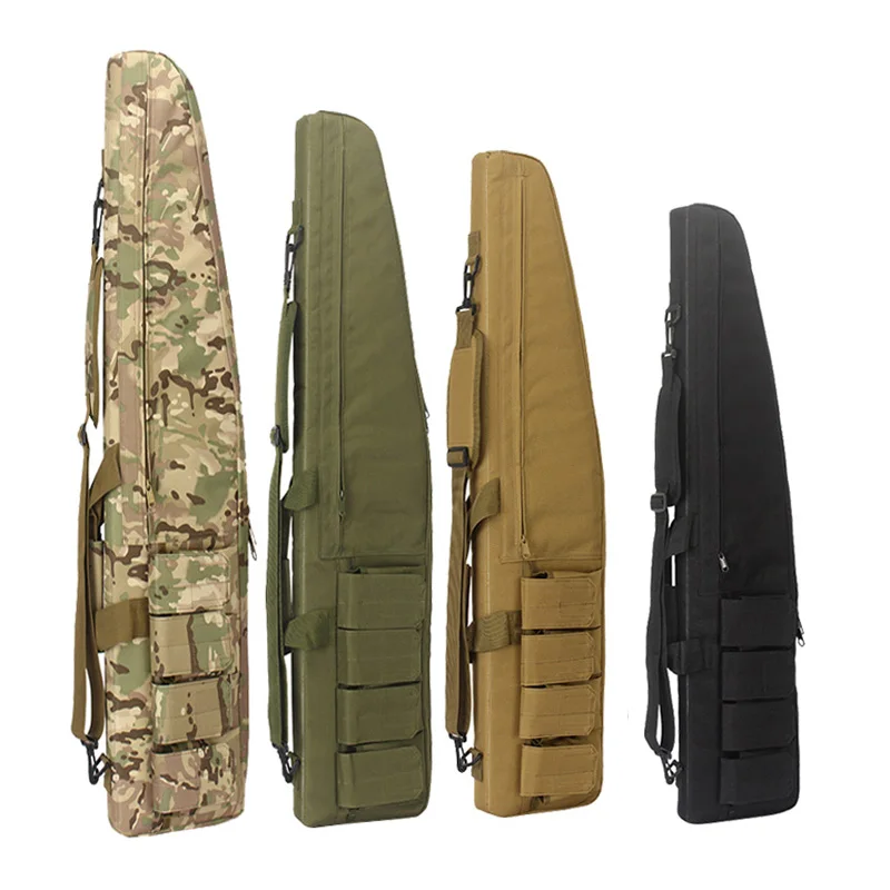 120cm Tactical Military Gun Bag Case Dual Rifle Gun Shotgun Backpack Tan Airsoft 