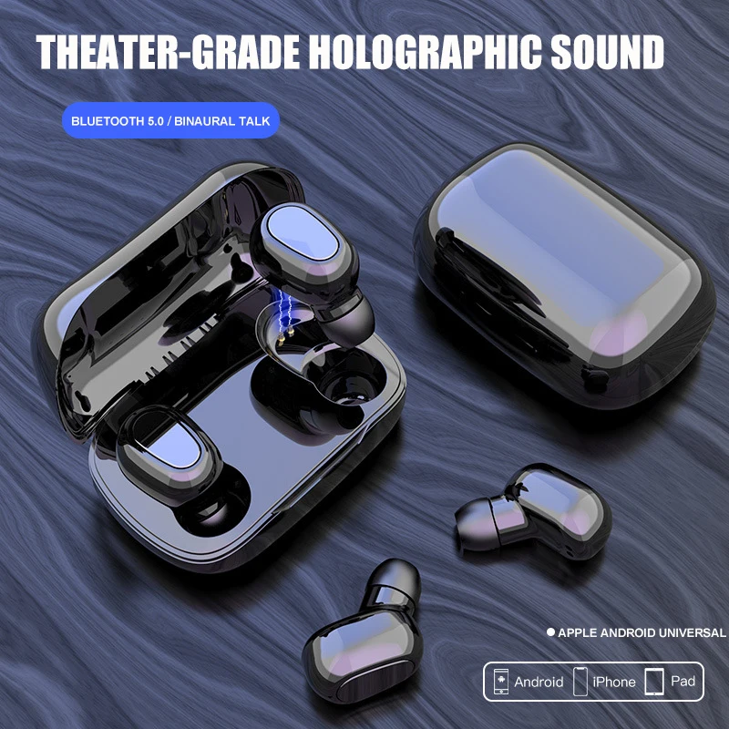Беспроводные Bluetooth 5 0 наушники для смартфонов Android и iOS водонепроницаемые HiFi
