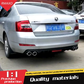 

For Octavia Rear spoiler ABS Rear Bumper Diffuser Bumpers Protector For Skoda Octavia Body kit bumper rear lip rear spoiler 2017