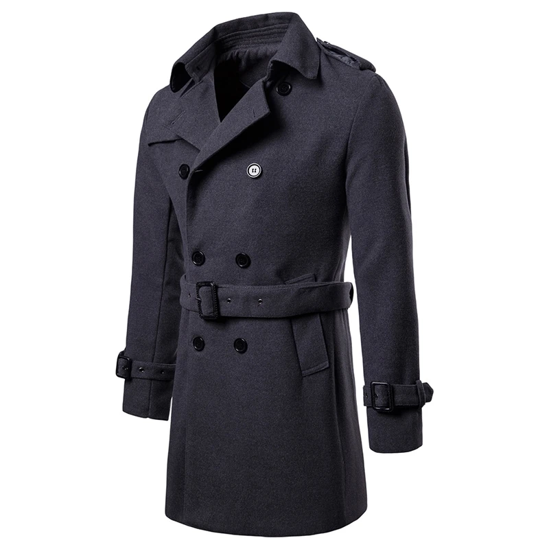 Popular winter trench coat men's long coat Jackets outwear overcoat Warm Men Parkas male Windbreaker veste longue homme ????? ???????