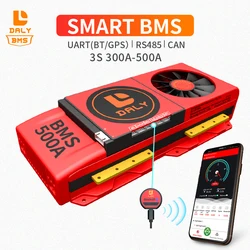 Daly 3S bms 12V 300A 400A 500A with fan UART Bluetooth for solar lithium battery management system common port with balance Daly 3S bms 12V 300A 400A 500A with fan UART Bluetooth for solar lithium battery management system common port with balance