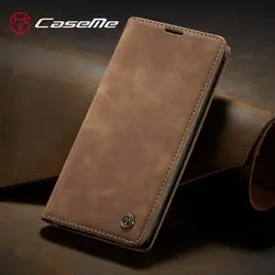Premium Flip Magnetisch Leren Wallet Telefoon Case Cover