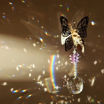 

Suncatcher Butterfly rainbow collection hanging crystal chandelier pendant suncatcher window prisms home garden prims decoration