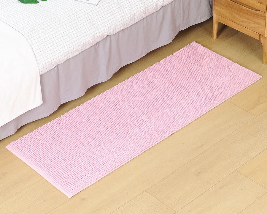 Amazon Bathroom Bath Mat Chenille Shorthair Water-Absorbing-Slip Mat Bedroom Bed Edge Pedal Rug