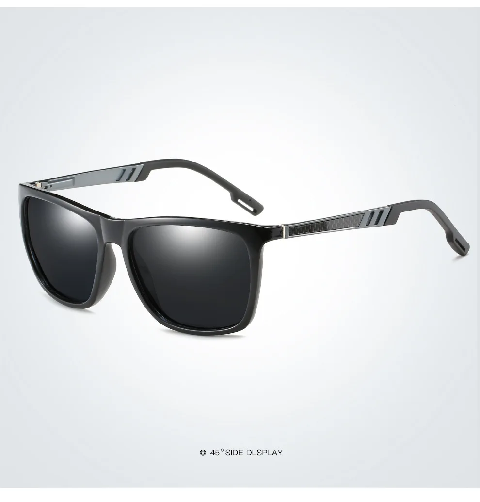 Акула парус, фирменный дизайн, поляризационные солнцезащитные очки для мужчин, водительские тени, Мужские Винтажные Солнцезащитные очки для мужчин, Spuare, зеркальные, летние, UV400 Oculos