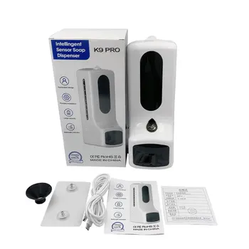 

2 in 1 K9 Pro Infrared Thermometer Automatic Soap Dispenser Palm Temperature Measurement and Disinfection Integrated Machine