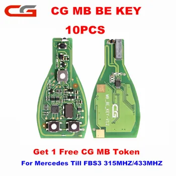 

10pcs/Set CG MB BE KEY Original Till FBS3 315MHZ/433MHZ For Mercedes-Benz Get 1 Free MB Token For CGDI MB PROG