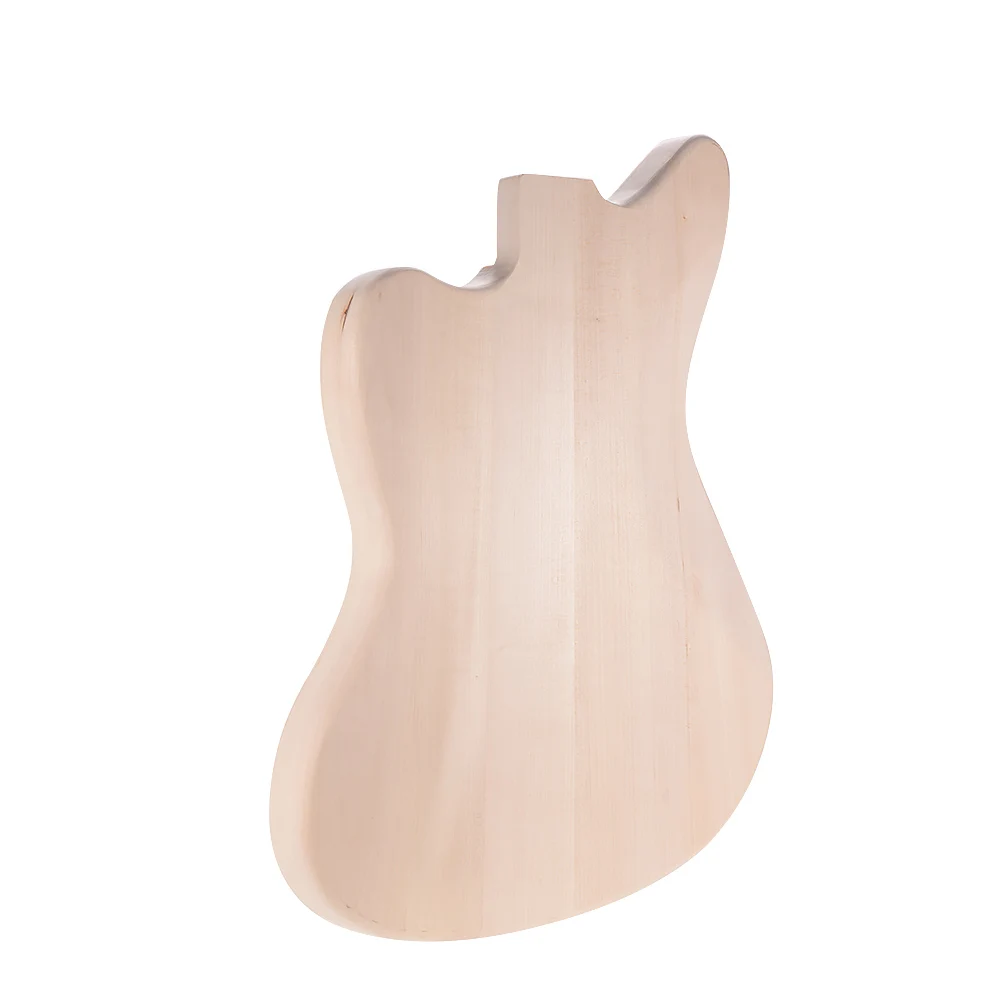 

Hot New Muslady MZB-T DIY Electric Guitar Unfinished Body Guitar Barrel Blank Basswood Guitar Body Replacement Parts for Mustang