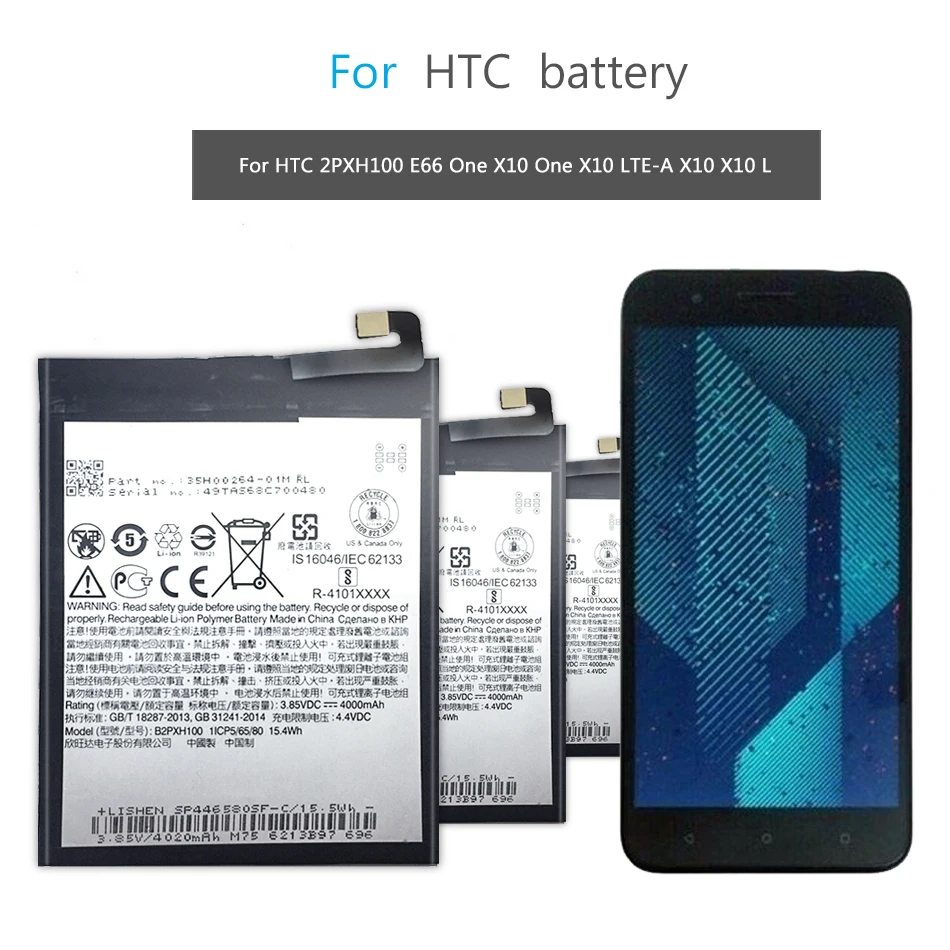Аккумулятор для телефона htc 2PXH100 E66 One X10 One X10 LTE-A X10 X10 3000 мАч литий-полимерный аккумулятор+ бесплатный инструмент+ номер отслеживания