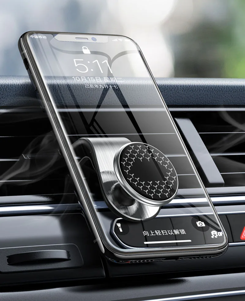 

Car Air Vent Mount Holder 360° rotating metal magnetic suction magnet Car Bracket Universal For iPhone HuaWei Samsung XiaoMi