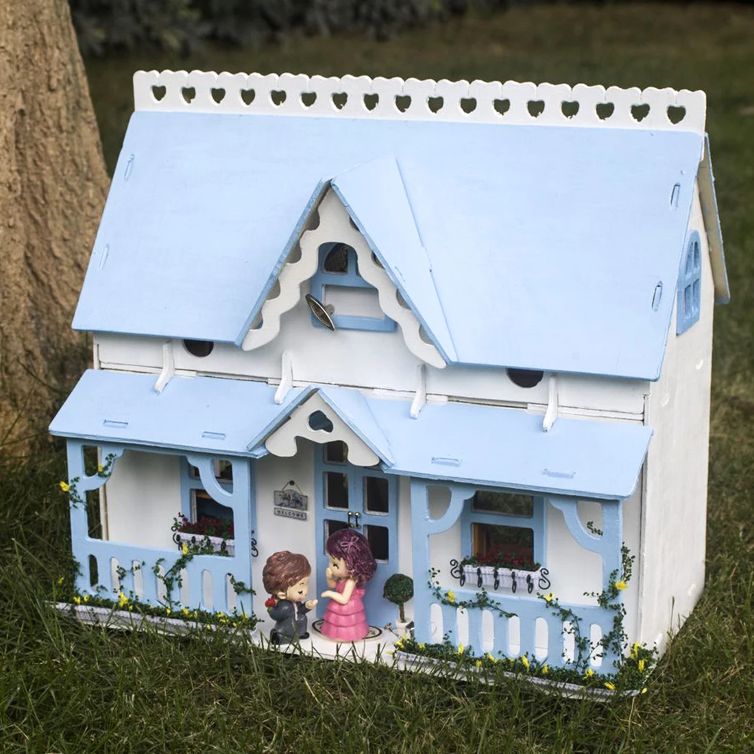 Интересный кукольный домик скалистый сад 3D Сборка DIY бытовой креативный набор "дом"