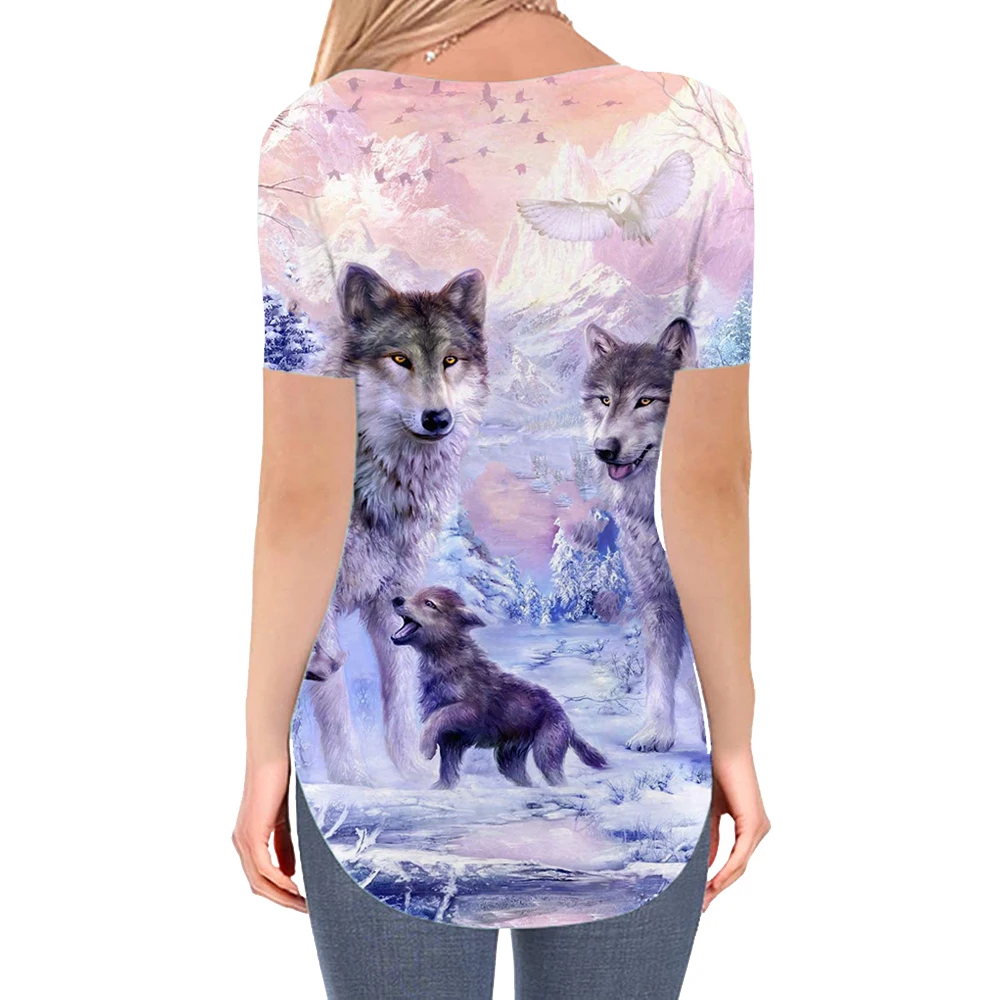 KYKU world map T Shirt Women Earth V-neck Tshirt novel T-shirts 3d Womens Clothing Fashion Cool Style High Quality