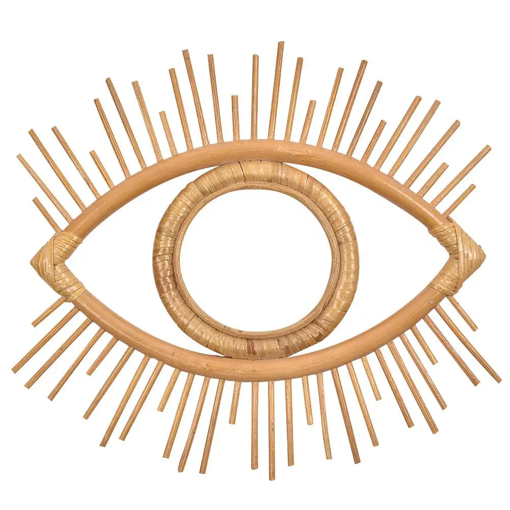 

Rattan Crafts Eye Frame Creative Photo Wall Hanging Frame Decoration