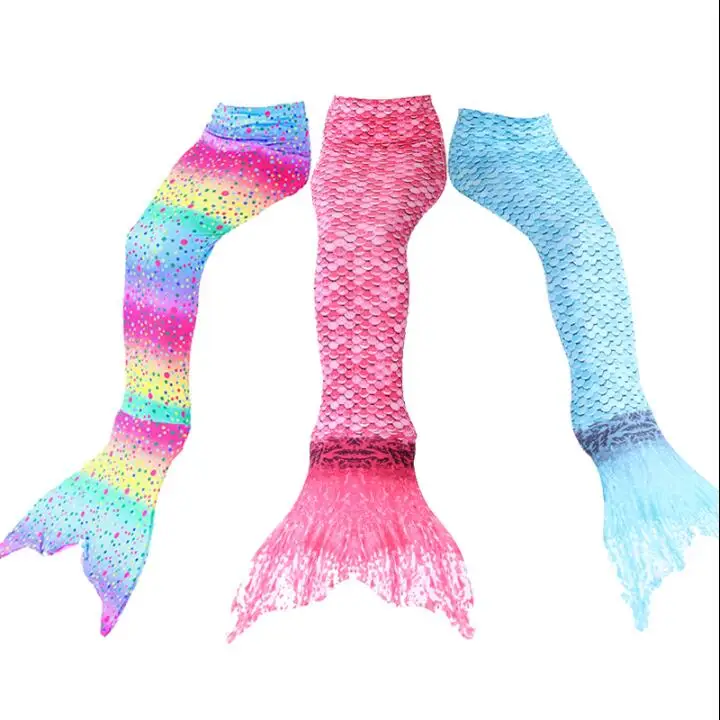 

Mermaid Tail Children Girls Include Flippers Swimming