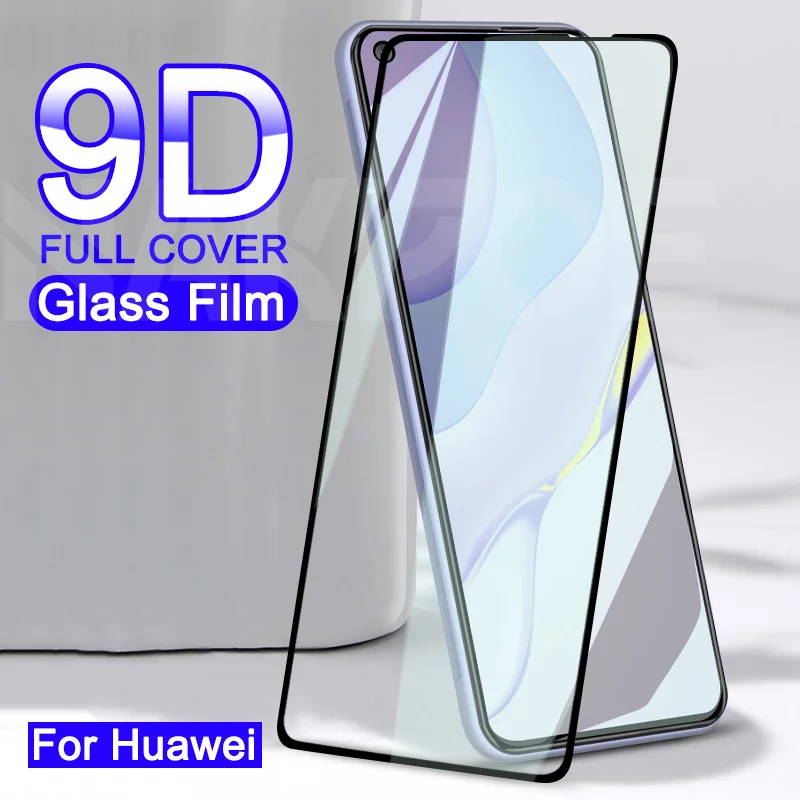 Protector de pantalla de cristal templado 9D para móvil, película de vidrio para Huawei Nova 8 7 6 SE 7i 5 5i 5T 4 4E 3 3i 3E, P30 P40 Lite E