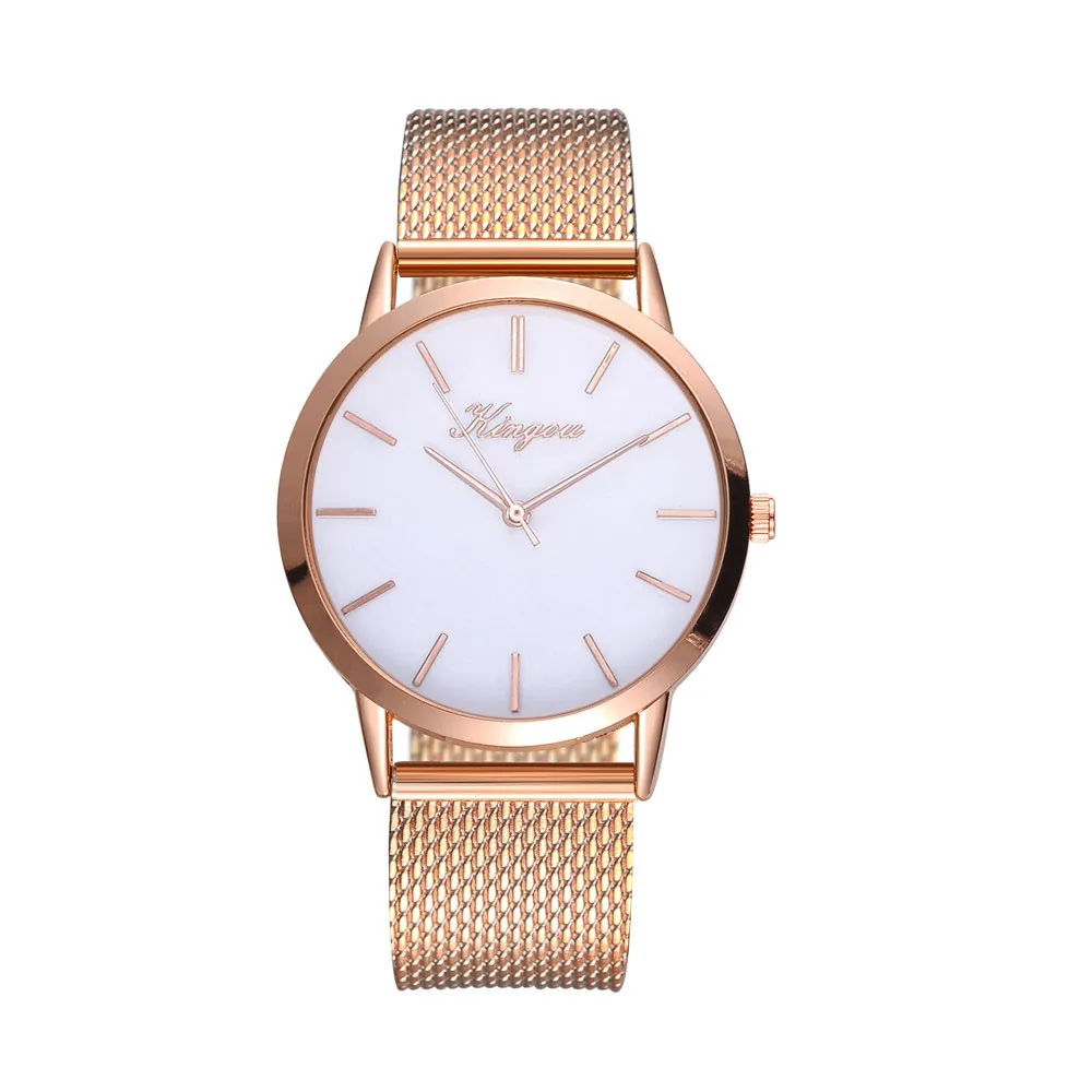 

Elegant Ladies Watches Fashion Analog Quartz Women's Wristwatches Simple Silicone strap Alloy Female Business Wrist Watch reloj