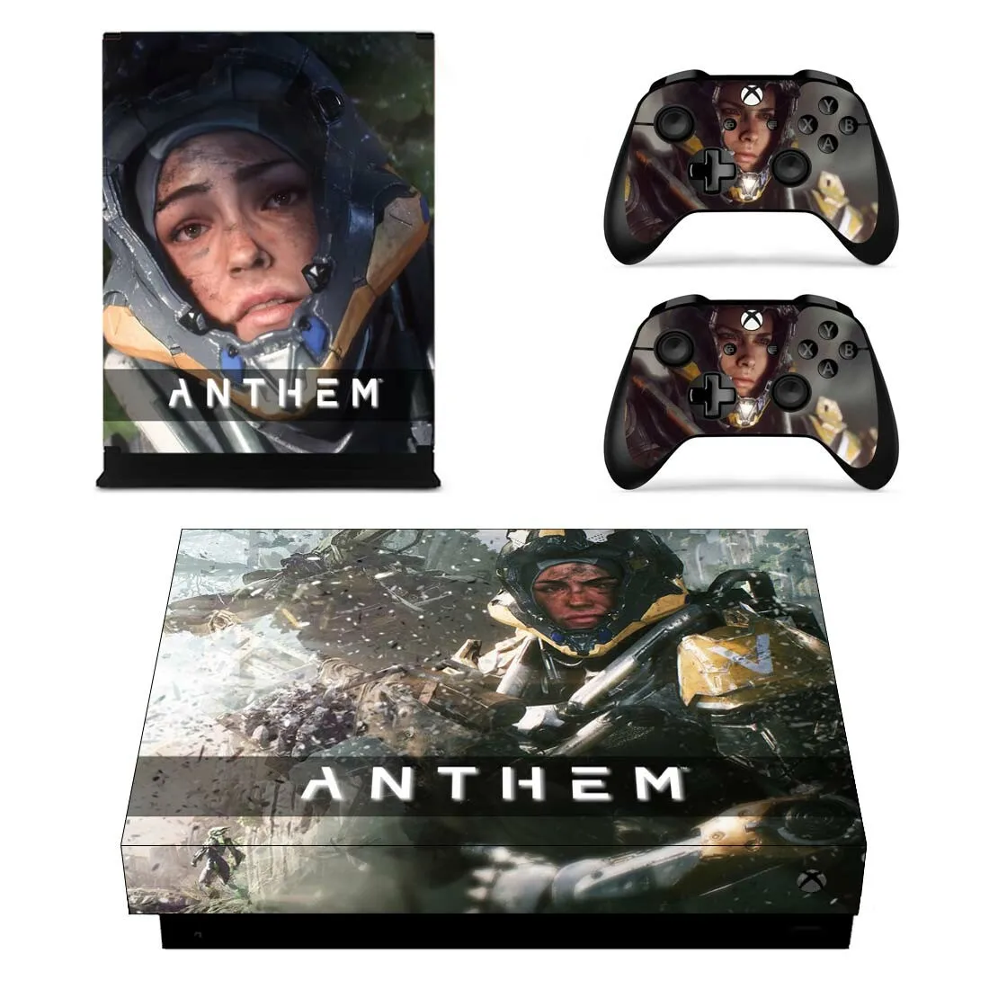 Стикеры s Anthem для Xbox One X виниловое покрытие наклейки Стикеры Adesivo для Xbox one X консоли пульта дистанционного управления скины