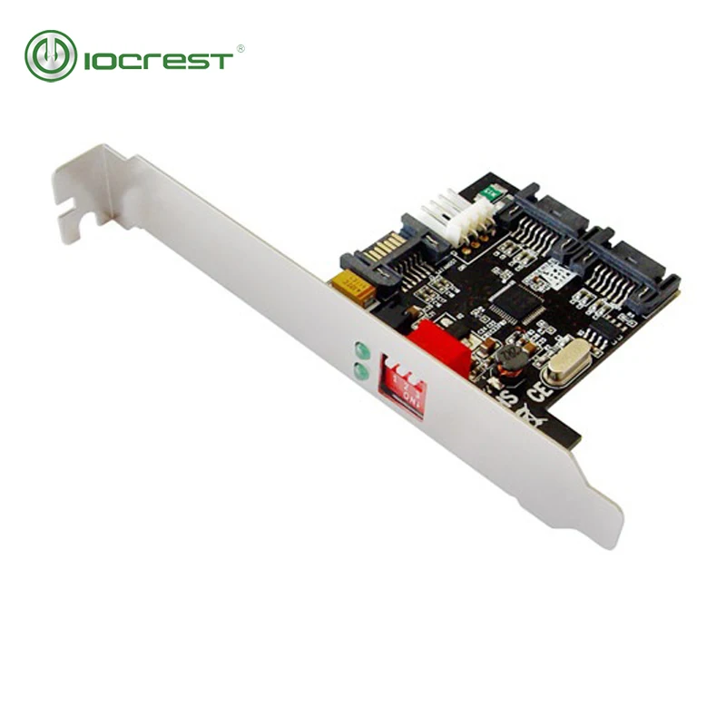 

IOCREST 1:2 (2x1) Internal SATA II Port Multiplier (PM), Bracket Mounting, RAID 0, 1, JBOD
