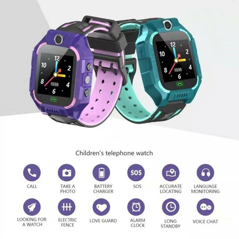 

Children Smart Watch GPS Call Location Reminder Smart Watches Bracelet Anti-lost Smart Wristband IP67 Waterproof 2 G SIM Card