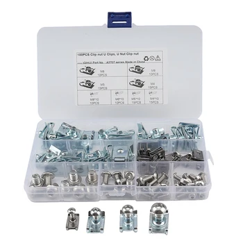 

100 Pcs Threaded Rivet Nut Inserts M4/M5/M6/M8 Kit for Car Motorcycle