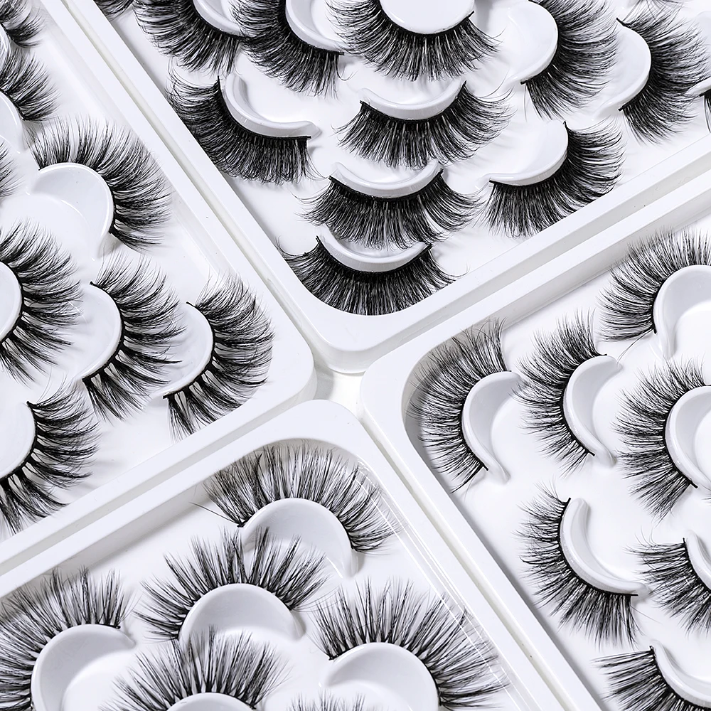 2020 New 8/9 Pairs 5/6D Mink False Eyelashes Natural Wispy Fluffy Dramatic Volume Fake Lashes Extension Handmade Eyelash 2020 New 8/9 Pairs 5/6D Mink False Eyelashes Natural Wispy Fluffy Dramatic Volume Fake Lashes Extension Handmade Eyelash
