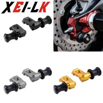 

XEILK 2Pcs MT07 FZ07 Motorcycle Rear Wheel Fork Axle Slider Swingarm Stand Pick Up For Yamaha MT 07 MT-07 FZ 07 FZ-07 2015 2016