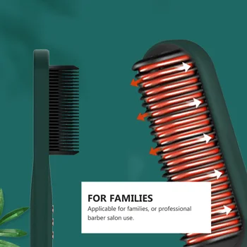 

1PC Hot Air Straightening Comb Electric Hair Straightener Multifunctional Straightening Comb Dual Purpose Hair Straightener for